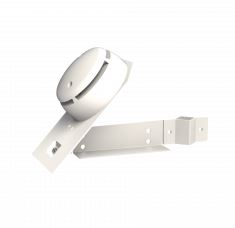 Meldermontagekonsole aus Stahlblech pulverbeschichtet in rw ( RAL 9010 )